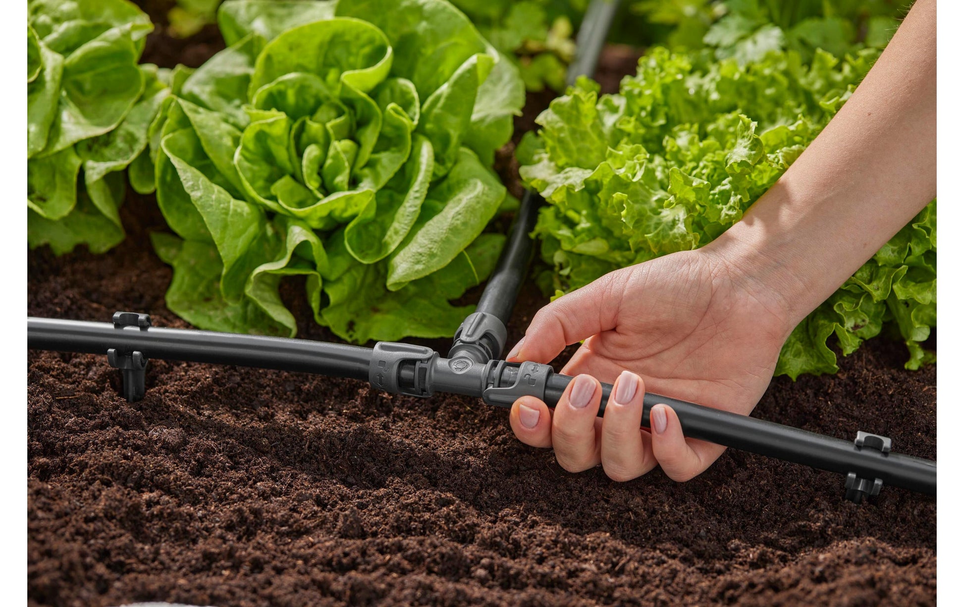 Gardena T-Stück – Ø 13 × 88 mm, Kunststoff, schwarz, für Micro-Drip-System