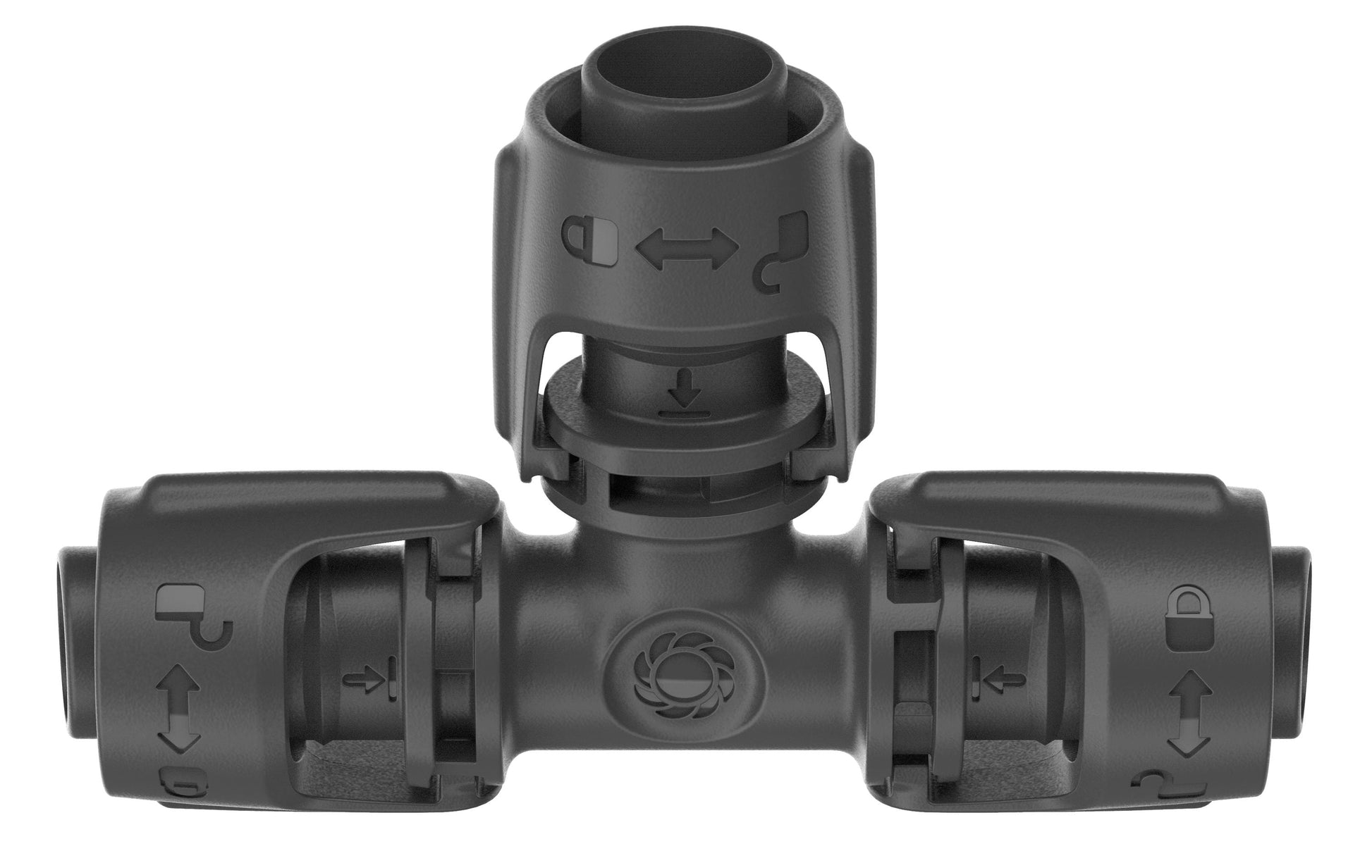 Gardena T-Stück – Ø 13 × 88 mm, Kunststoff, schwarz, für Micro-Drip-System