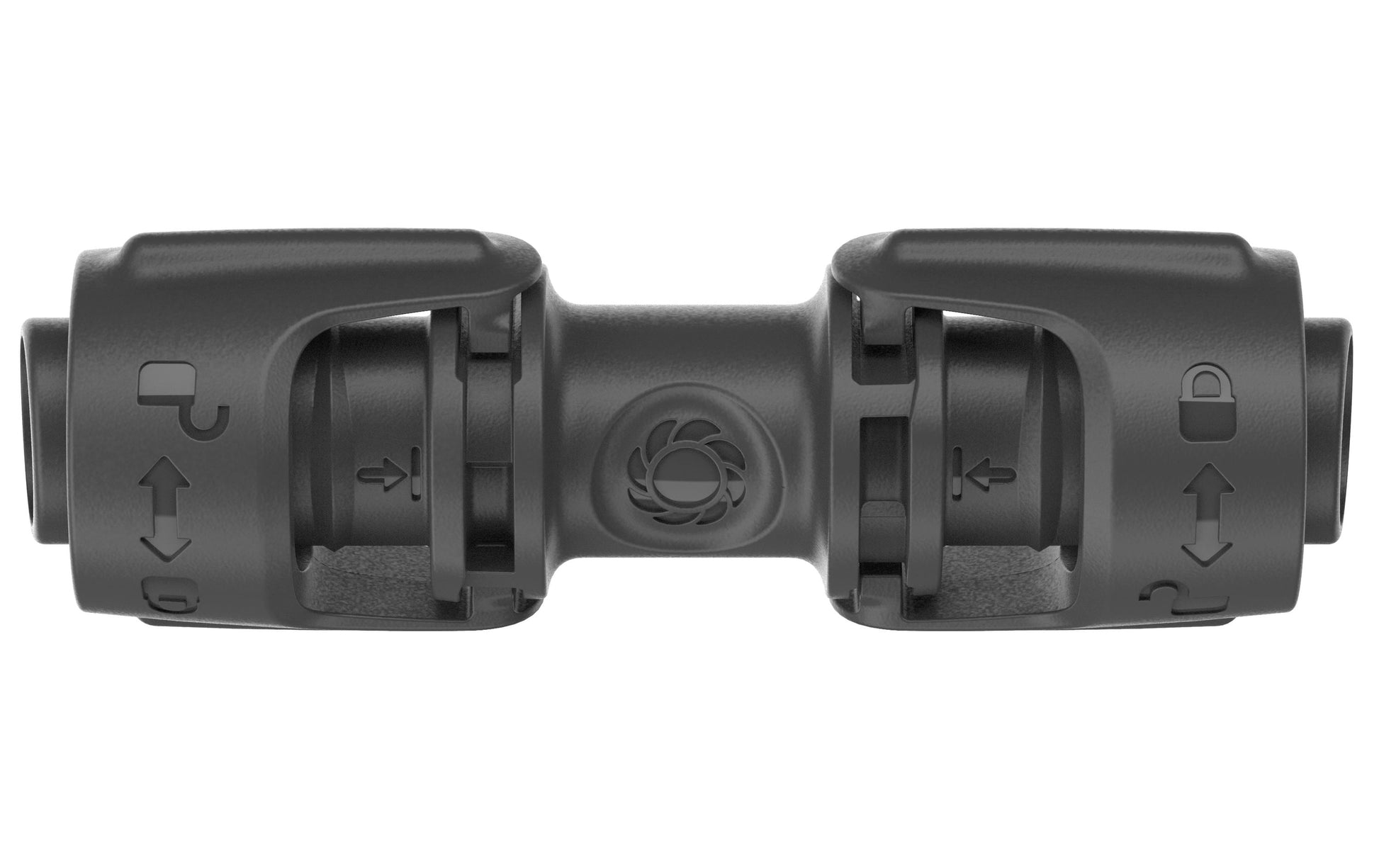 Gardena Rohrverbindung – Ø 13 × 80 mm, Kunststoff, Schwarz, für Micro-Drip-System