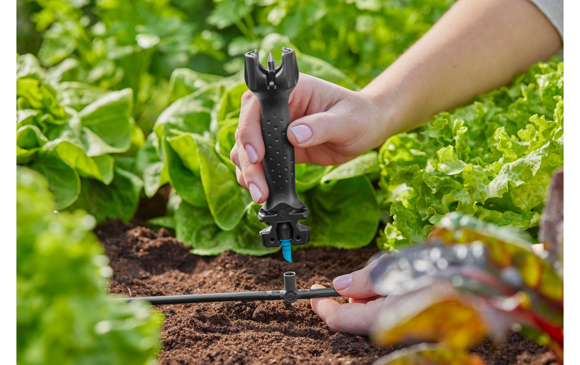 Gardena T-Stück Micro-Drip-System – Länge 3,6 cm, für 4,6 mm Schläuche, Kunststoff, Grau, 1 Stück