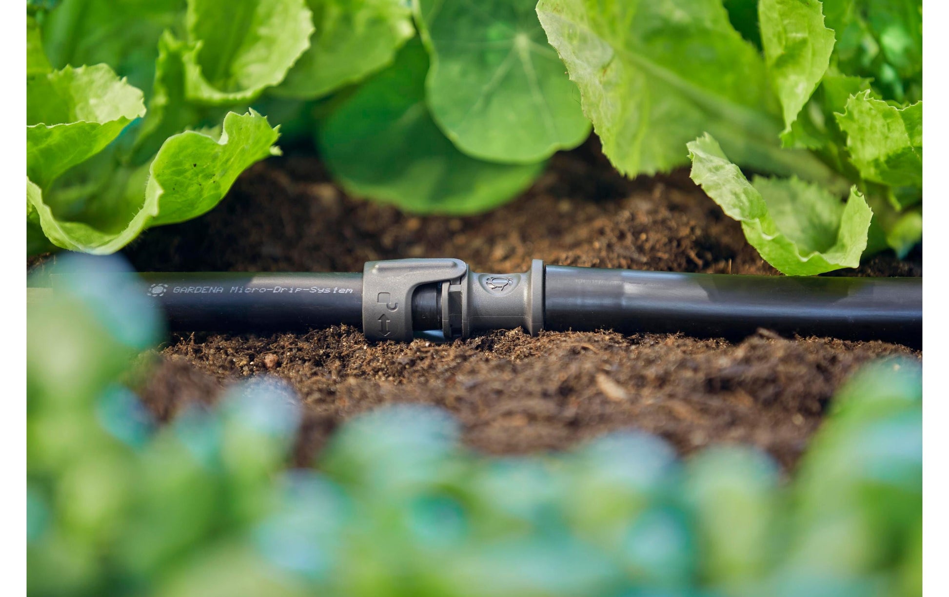 Gardena Knotenverbinder – Schlauch Ø 13–16 mm, 26 mm, Kunststoff, Schwarz, für Micro-Drip-System