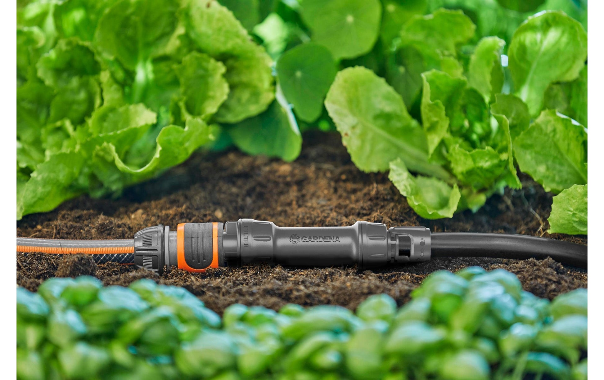 Gardena Hahnanschluss 13222-20 – 1/2", Kunststoff, für Hahn Ø 1,3 cm, Schwarz