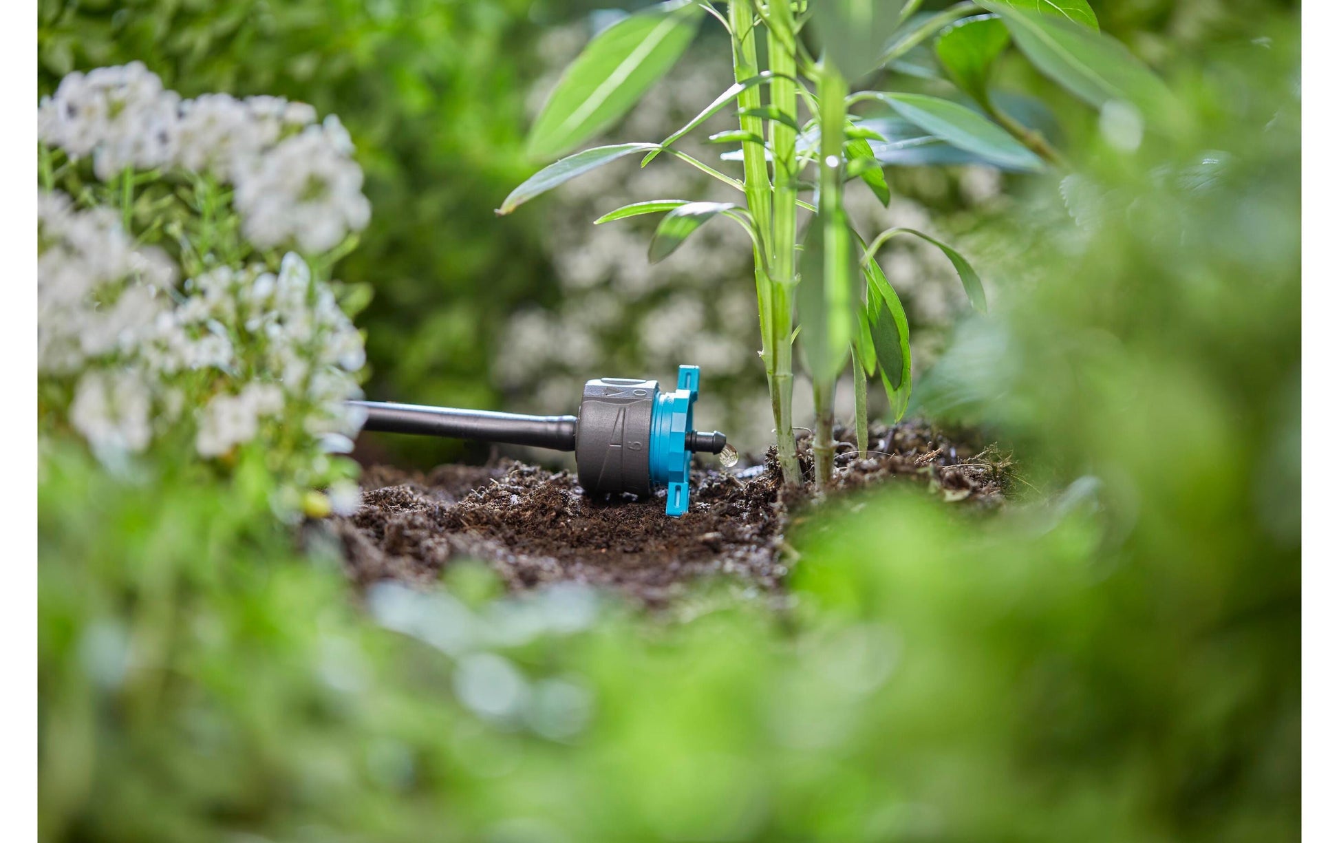 Gardena Endtropfer – 41 mm, Kunststoff, Grau/Türkis, 1–8 l/h, für Micro-Drip-System