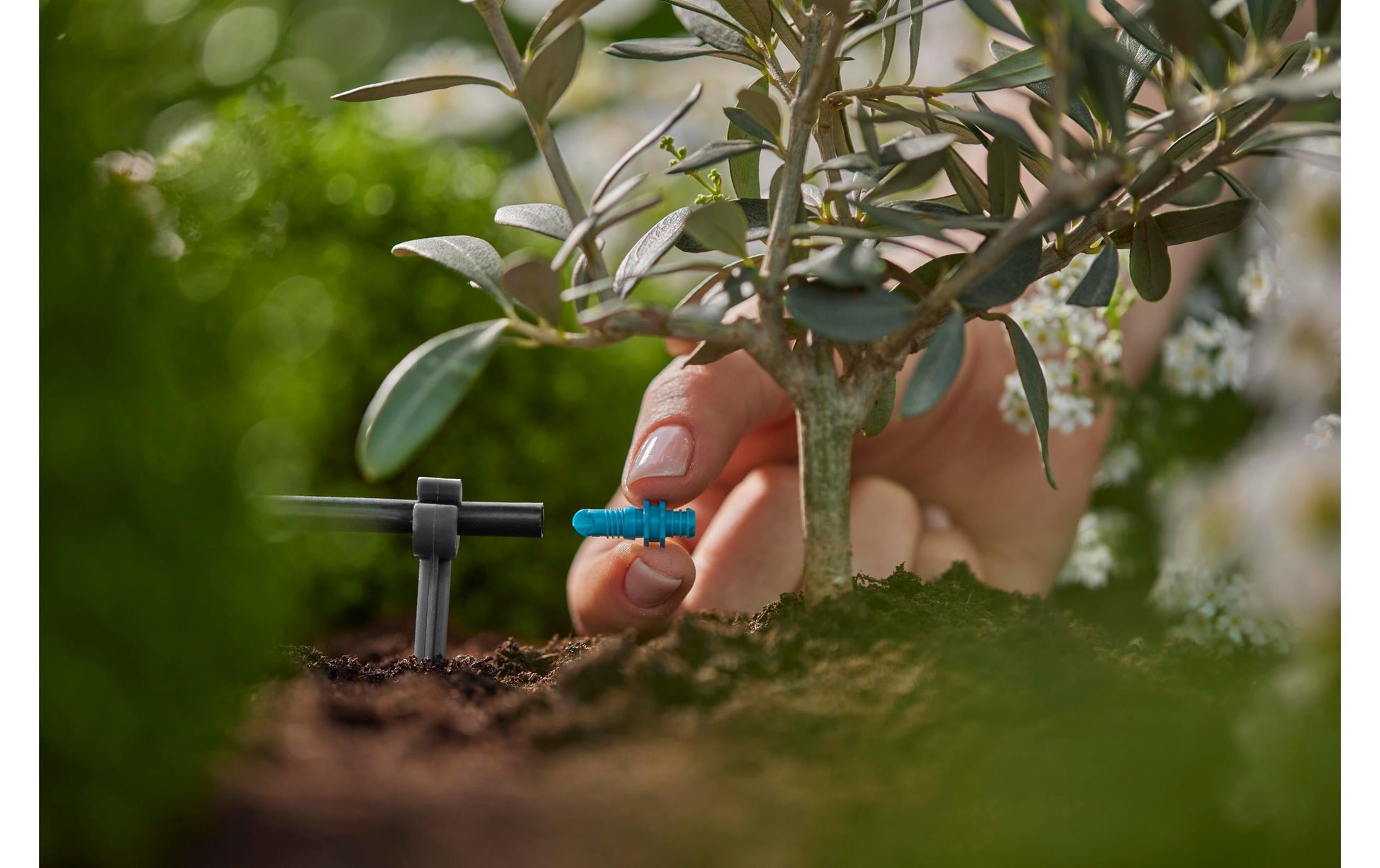 Gardena Endtropfer 2 l/h Kunststoff – 1 Stk – Endzeilenmontage – für Micro-Drip-System