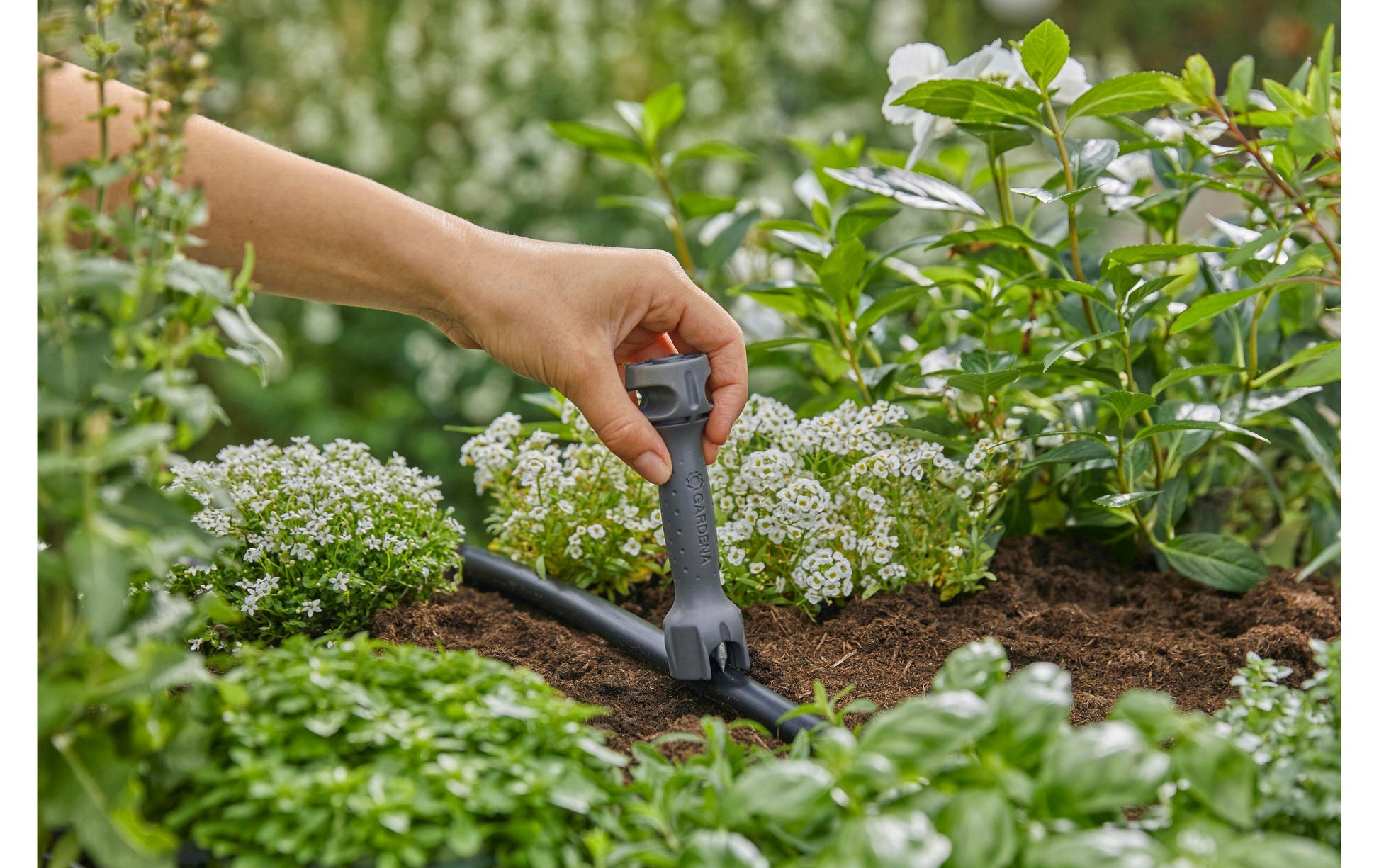 Gardena Micro-Drip-System Montagewerkzeug – 130 mm, Kunststoff – für Tropfbewässerungssystem