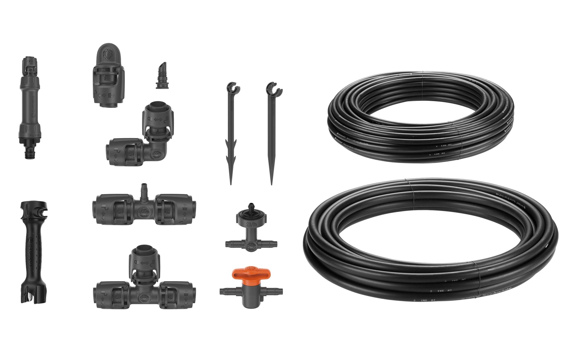 Gardena Tropfbewässerungs-Set 15 m Schlauch – Kunststoff – Grün, Schwarz – 13455-20