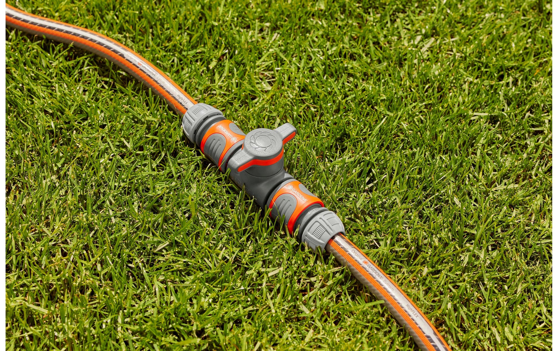 Gardena Kupplung mit Regulierventil – Kunststoff, Grau, Orange, für Tropfbewässerungssystem