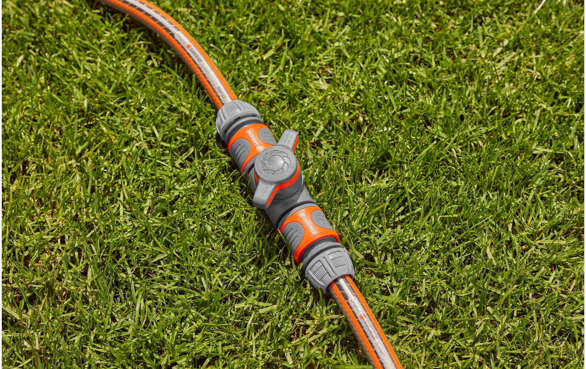 Gardena Kupplung mit Regulierventil – Kunststoff, Grau, Orange, für Tropfbewässerungssystem