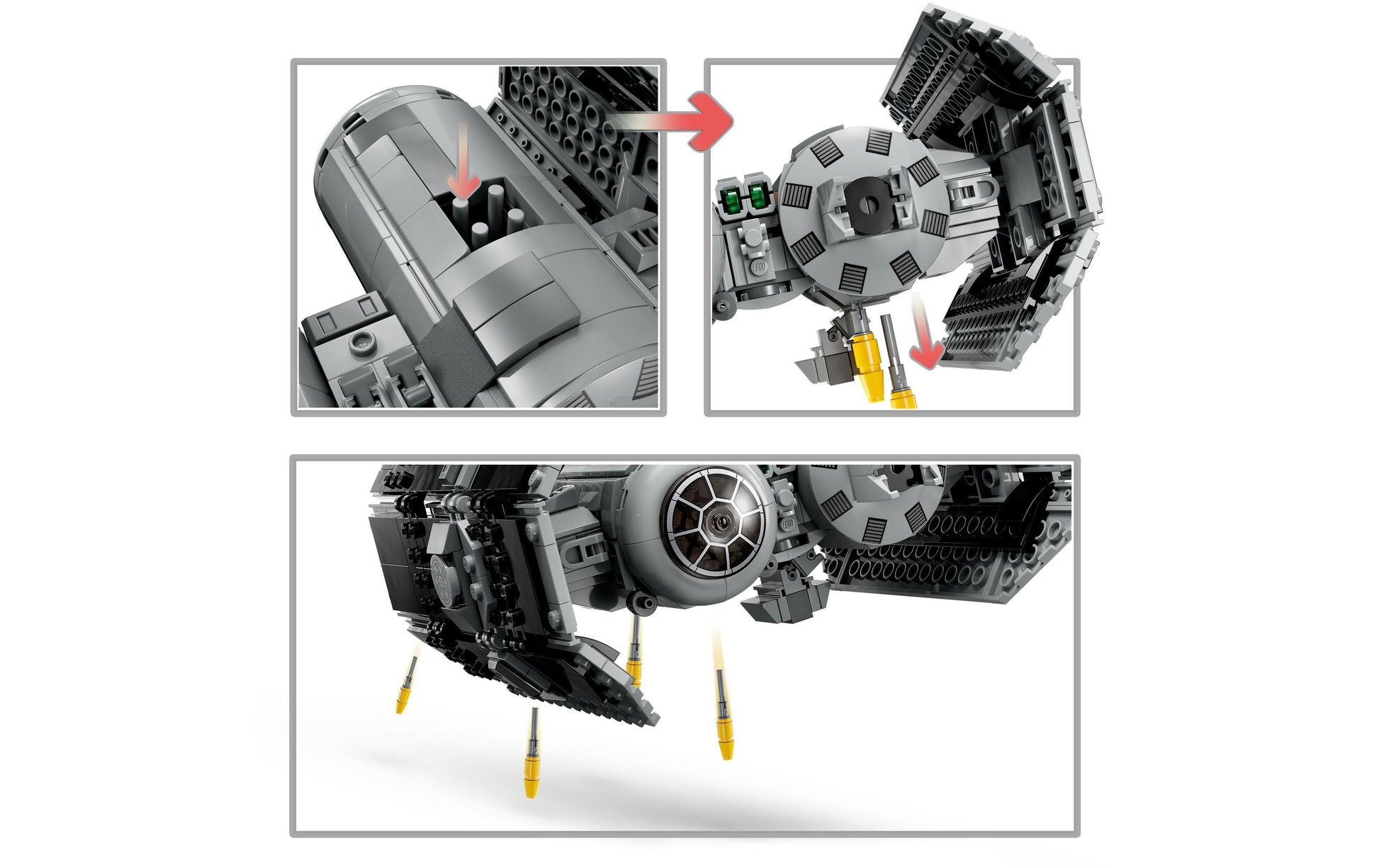 LEGO Star Wars 75347 Bauset – TIE Bomber – 625-teilig – 20 × 10 × 16 cm – ab 9 Jahren