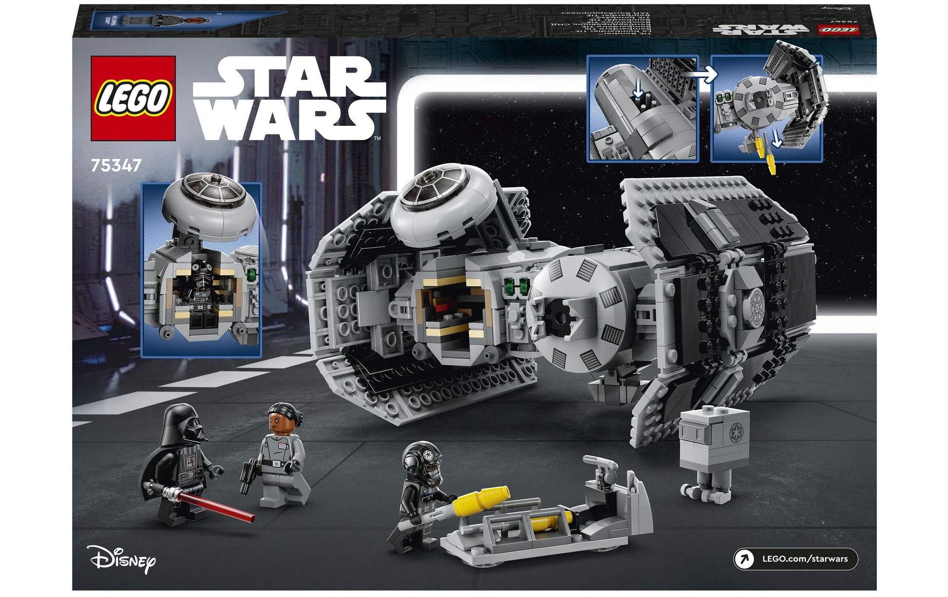 LEGO Star Wars 75347 Bauset – TIE Bomber – 625-teilig – 20 × 10 × 16 cm – ab 9 Jahren
