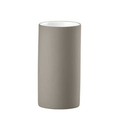 Zone Denmark Zahnbürstenhalter Solo – 6×6×12,2 cm, Porzellan, Taupe