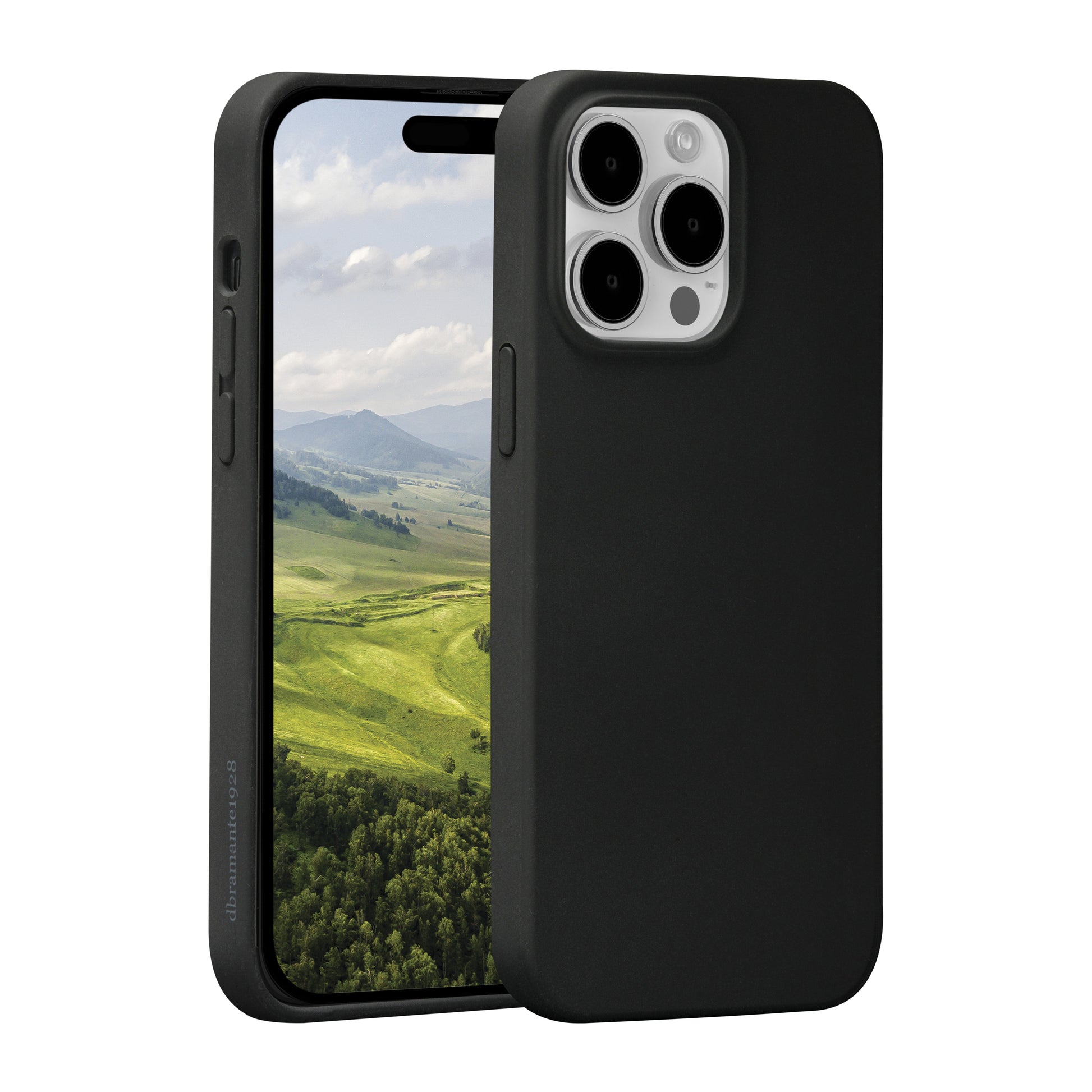 dbramante1928 Monaco Backcover – für Apple iPhone 15 Pro, MagSafe, Schwarz, staub- und kratzresistent