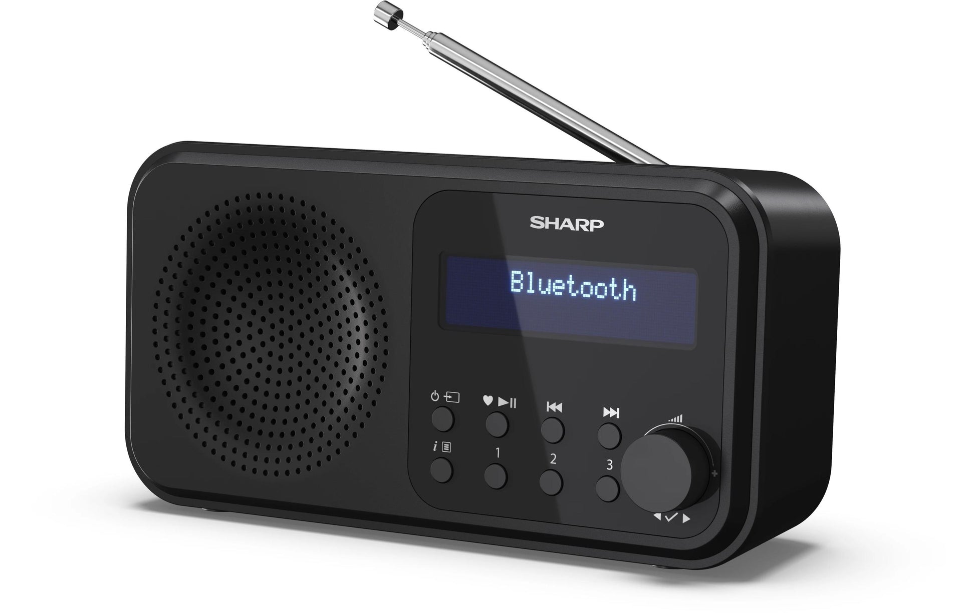 Sharp DR-P420 – DAB-/Internetradio – Portabel – DAB+, UKW, Bluetooth, 16 h – Schwarz