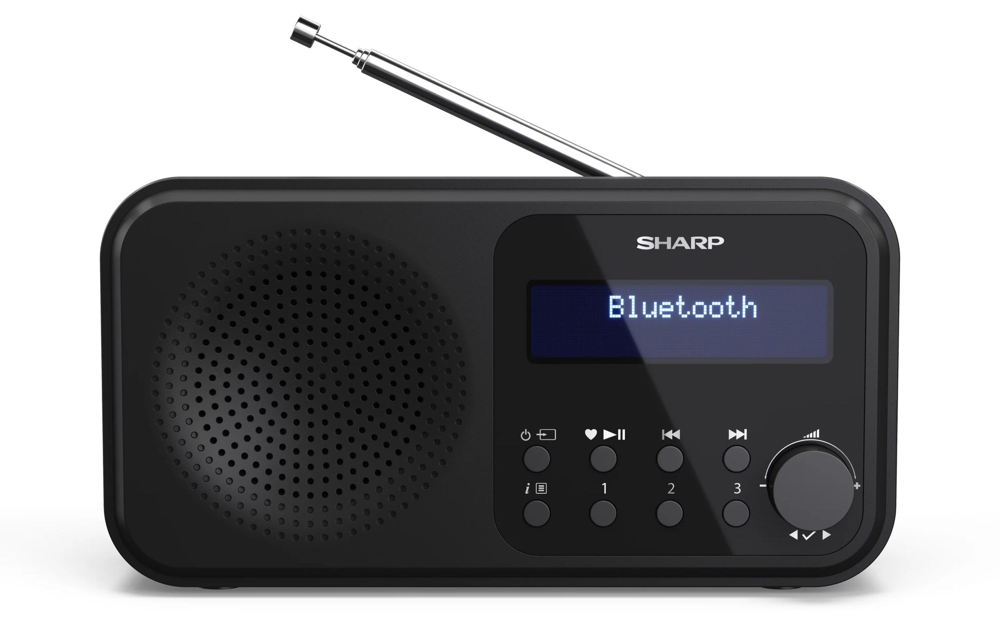Sharp DR-P420 – DAB-/Internetradio – Portabel – DAB+, UKW, Bluetooth, 16 h – Schwarz