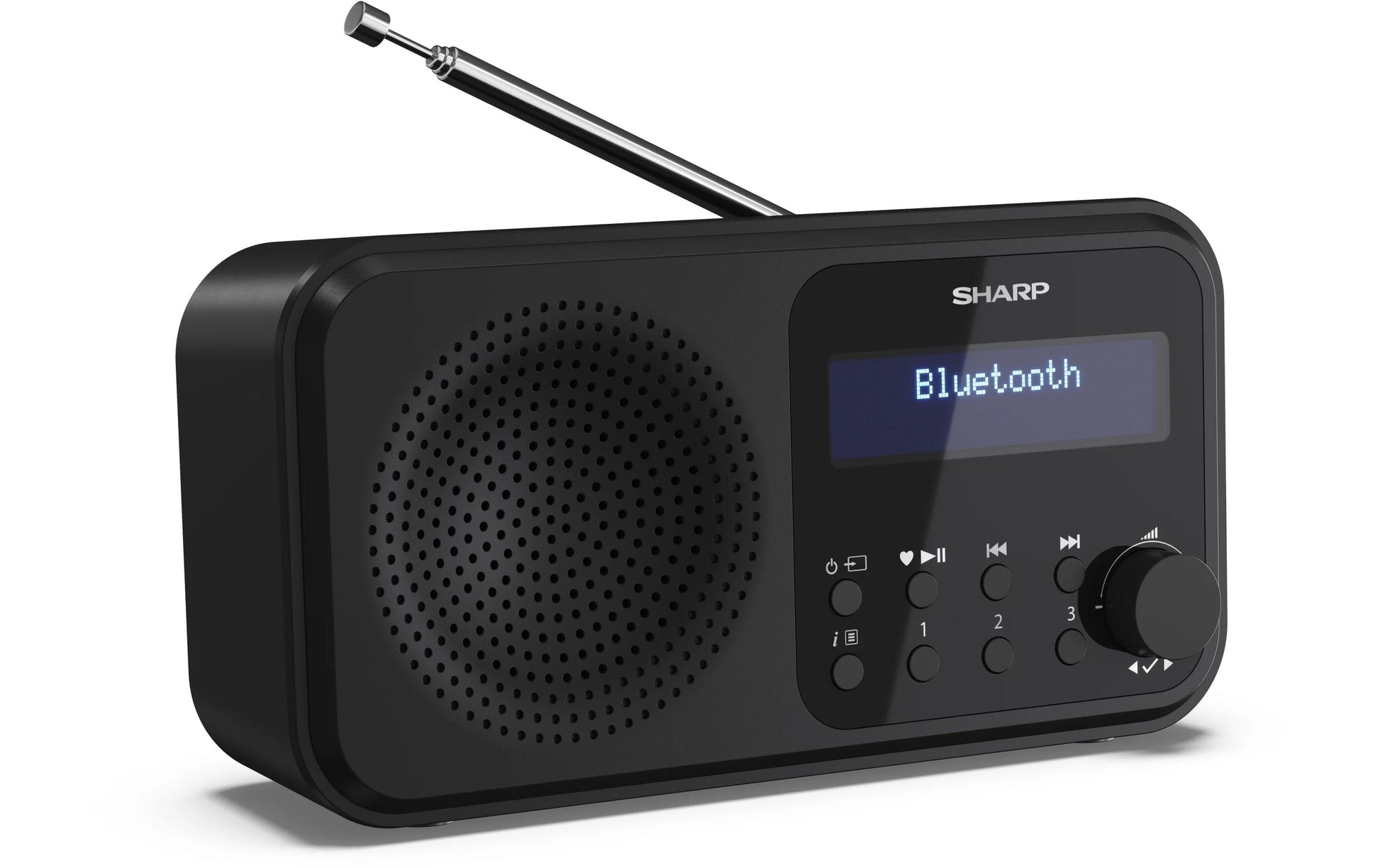 Sharp DR-P420 – DAB-/Internetradio – Portabel – DAB+, UKW, Bluetooth, 16 h – Schwarz