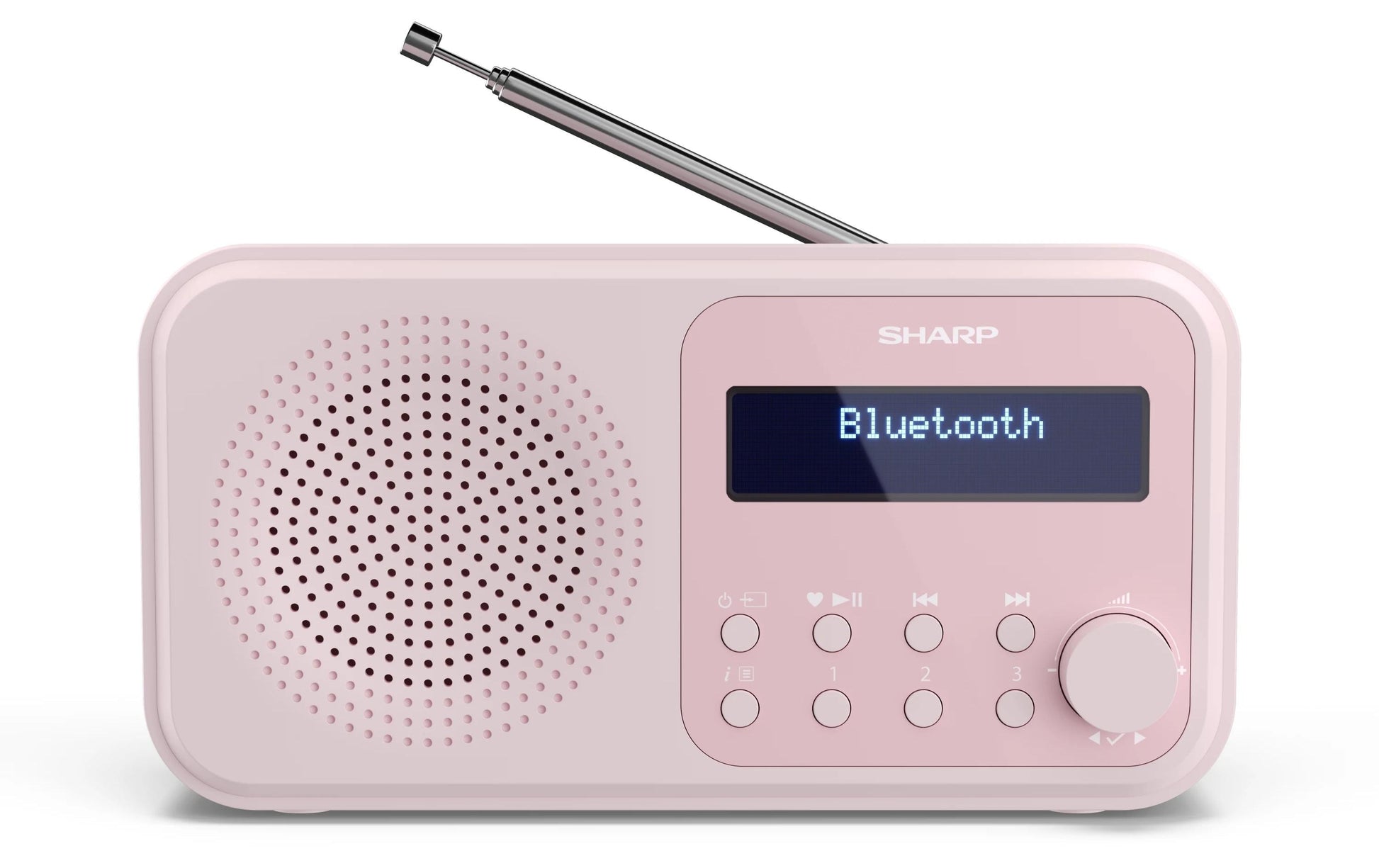 Sharp DR-P420 – Tragbares DAB+ Radio, UKW, Bluetooth, 16 h Akku – Pink