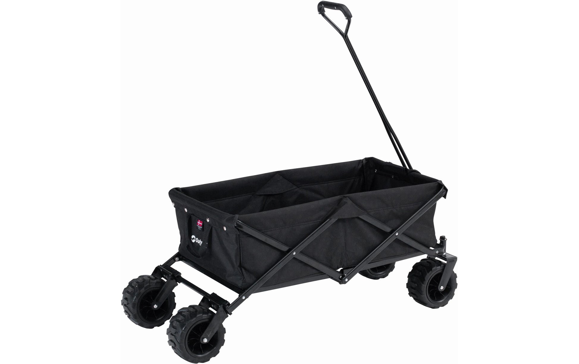 Outwell Hamoa Transporter – faltbar, bis 80 kg – 49 × 48 × 119 cm – schwarz, Polyester/Stahl
