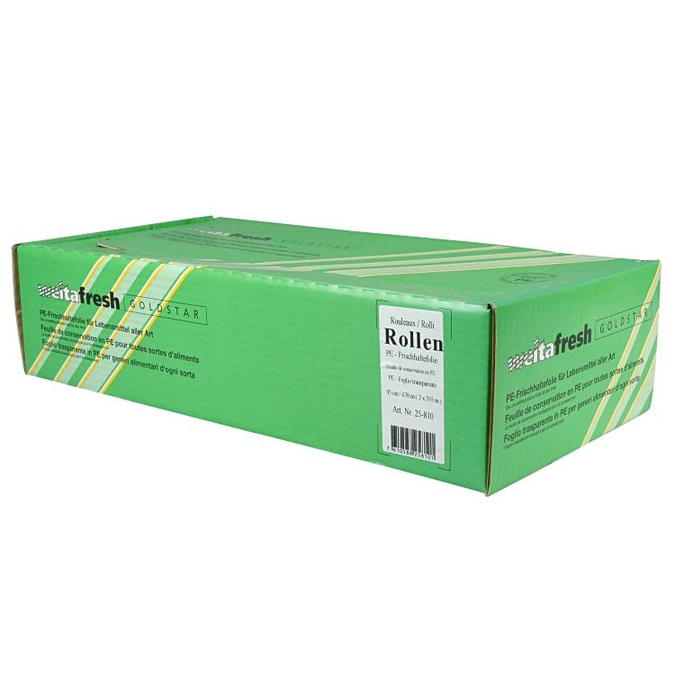Weitafresh Goldstar – Frischhaltefolie 45 cm × 335 m, Polyethylen (PE), 12 µm