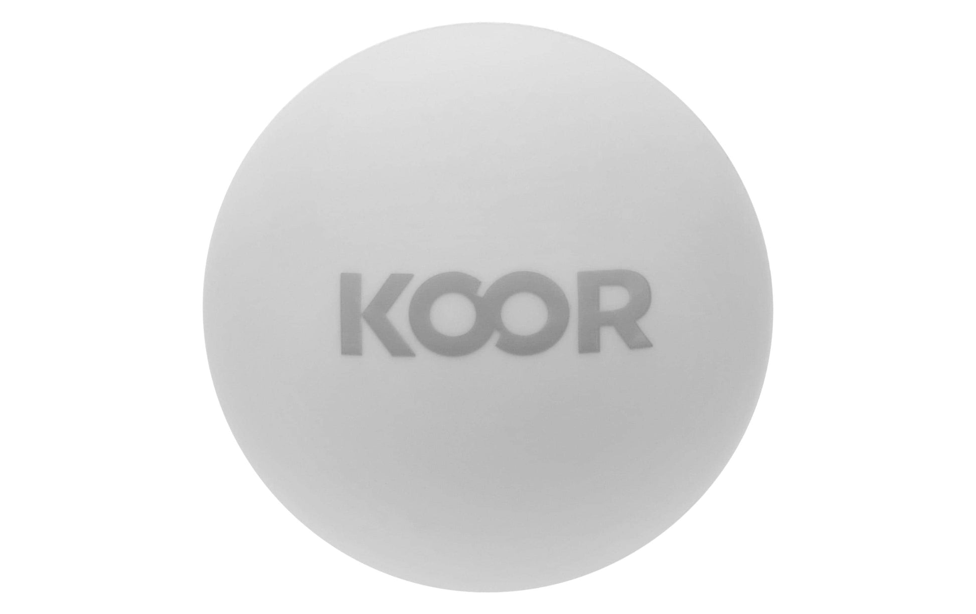 KOOR Massageball – hart – Ø 6,2 cm – weiss