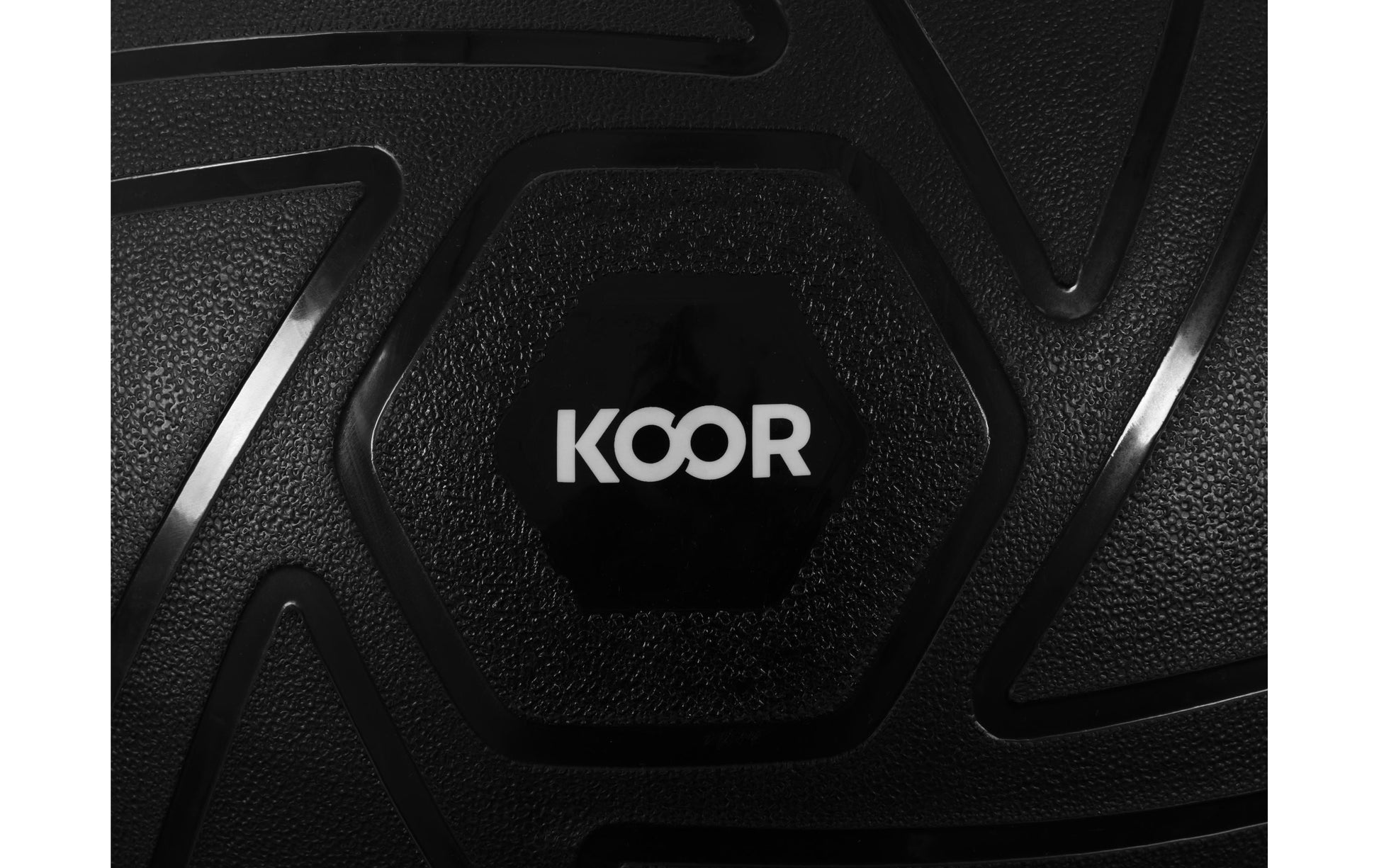 KOOR F00918 Sitzball – PVC – Schwarz, Ø 55 cm, bis 500 kg