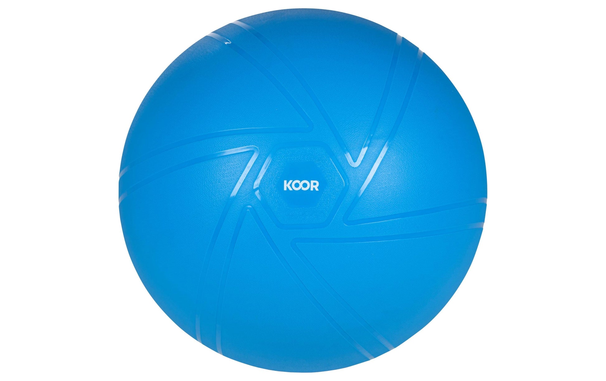 KOOR Sitzball – PVC – Blau, Ø 55 cm, bis 500 kg