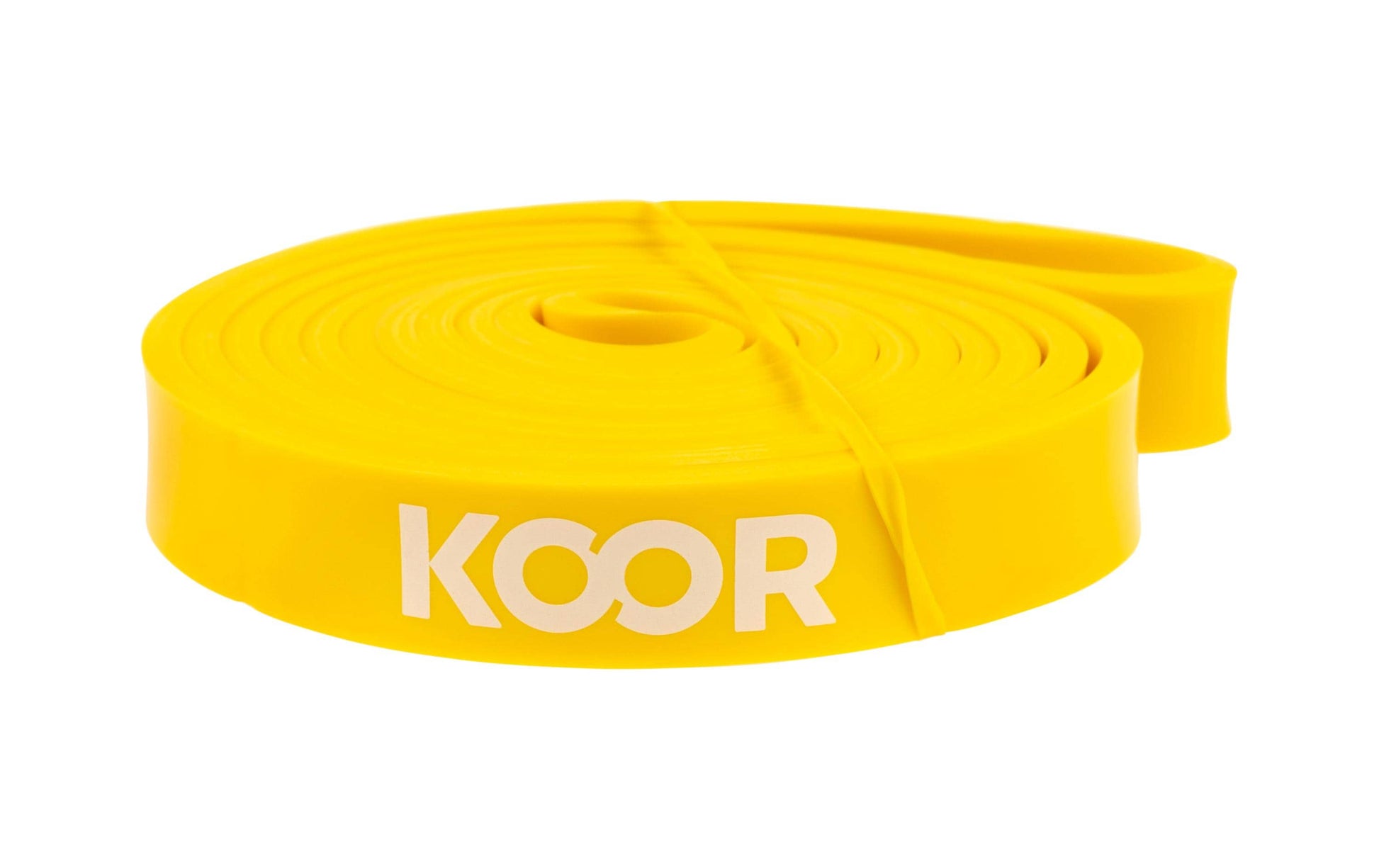 Koor Fitnessband-Set – Extra leicht, Leicht, Mittel – 208 cm – Gelb, Grün, Pink – Latex – 3 Stk.