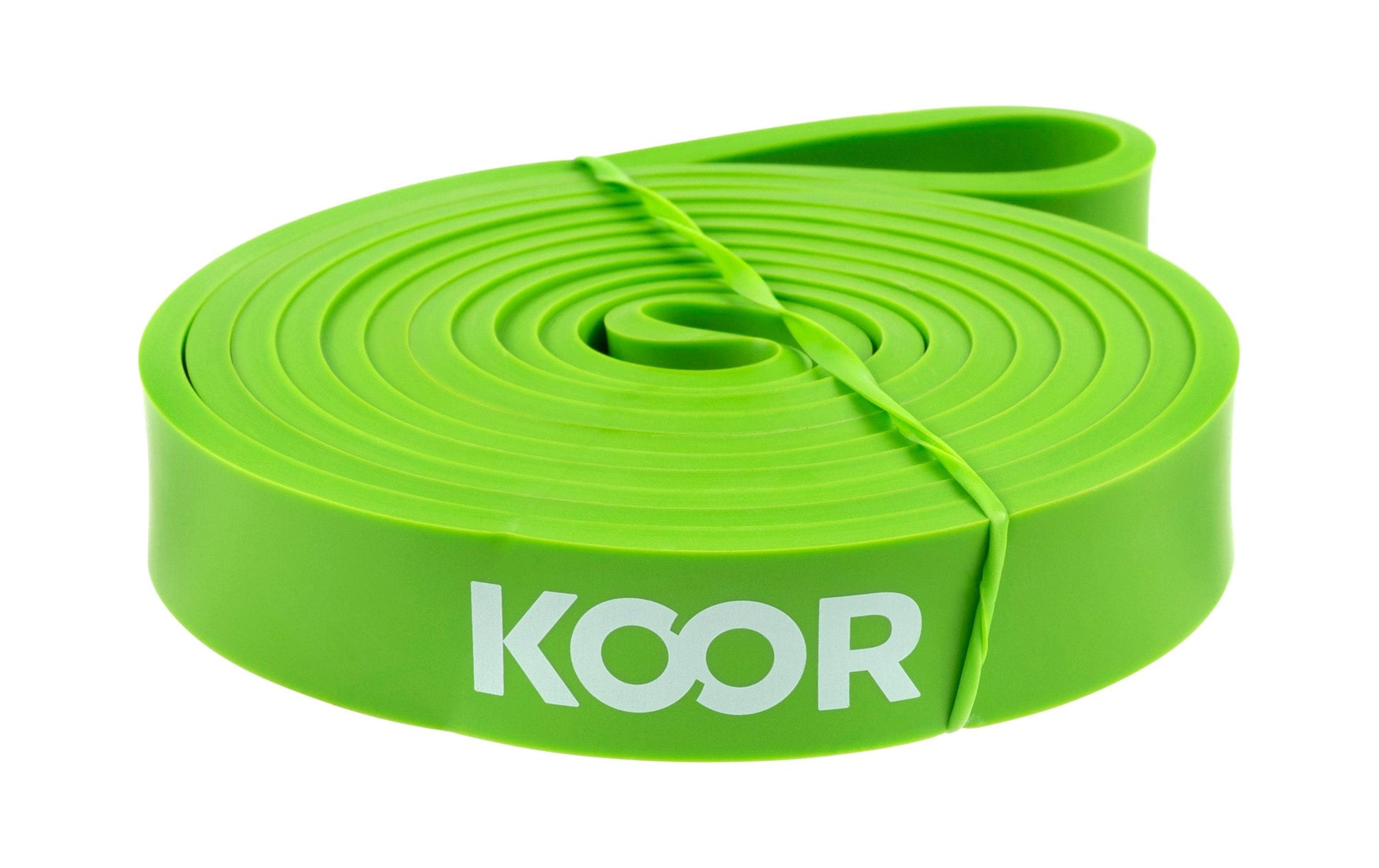 Koor Fitnessband Kit – 3 Stk. – Latex, 208 cm, 2,2/2,9/3,2 cm, grün/orange/rot