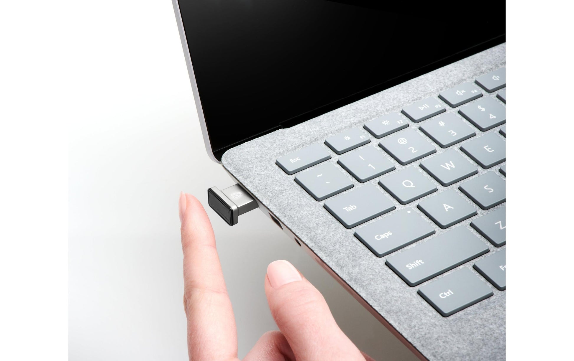 Kensington VeriMark IT – Fingerabdrucksensor (USB), Windows Hello, Silber, für Windows