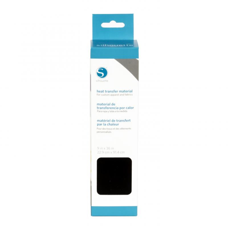 Silhouette Flex Aufbügelfolie – 22,9 × 91,4 cm, schwarz, matt