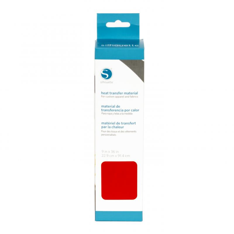Silhouette Aufbügelfolie (HTV), Flex, Rot, Matt, 22,9 × 91,4 cm, für Schneideplotter