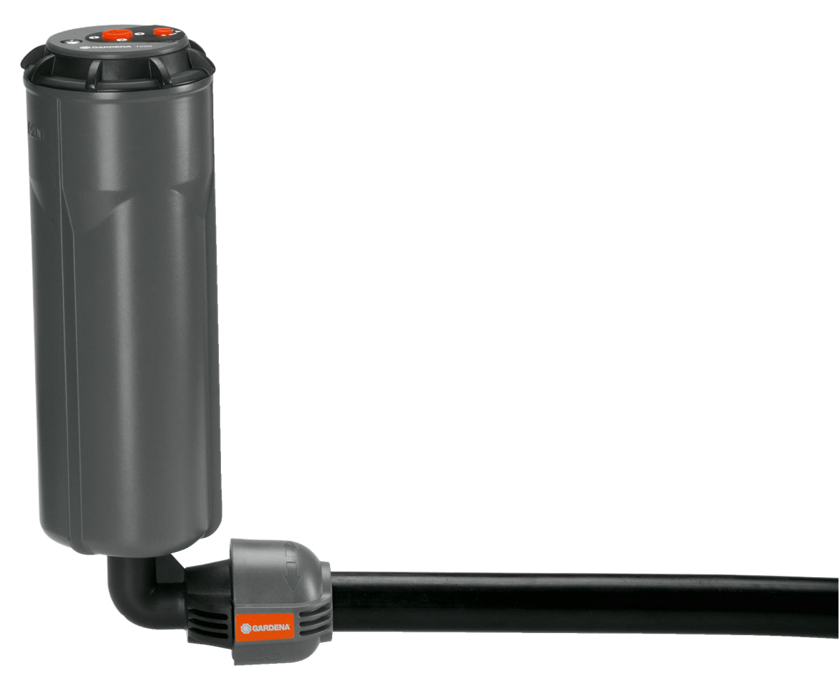 Gardena L-Stück – 25 mm × 1/2" Aussengewinde, Grau, für Sprinklersystem