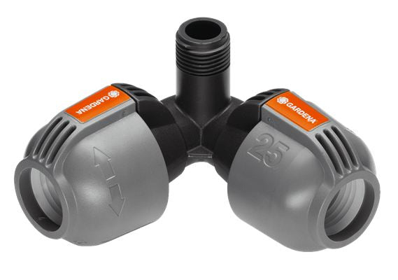 Gardena Winkelstück 25 mm × 1/2"-Aussengewinde – 1 Stk – für Sprinklersystem