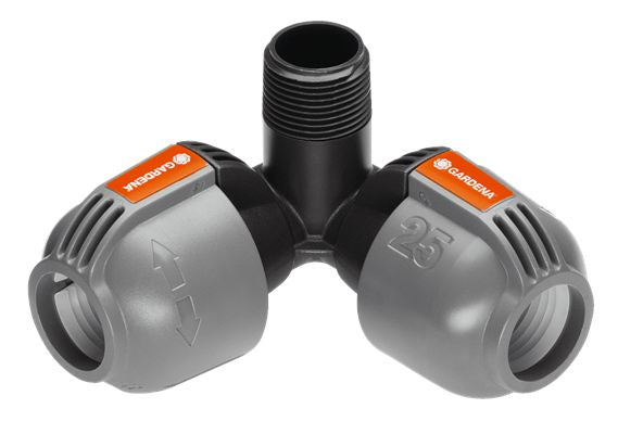 Gardena Winkelstück – 25 mm × 3/4″, Grau, für Sprinklersystem
