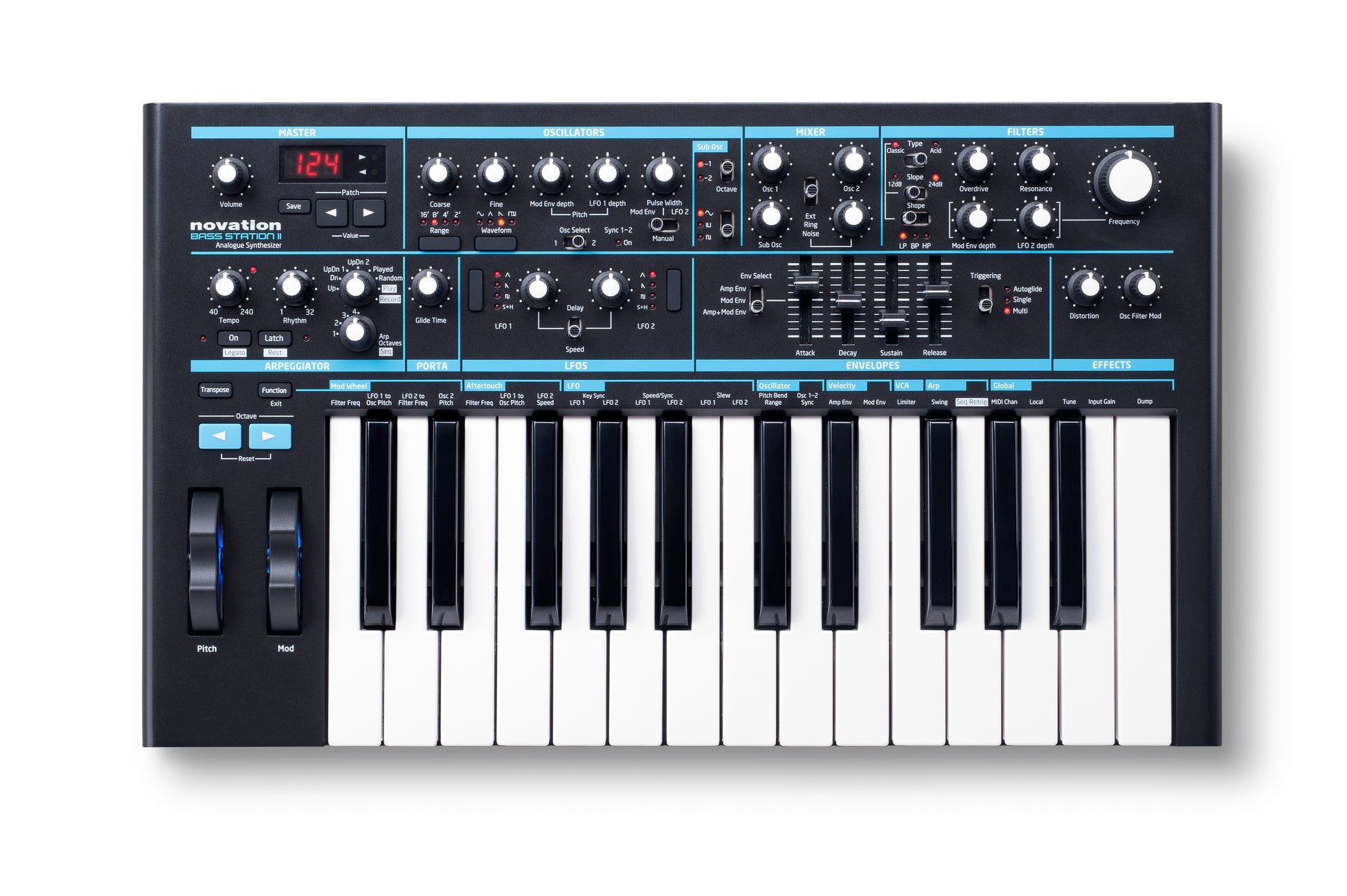 Novation Bass Station II – USB MIDI Controller
