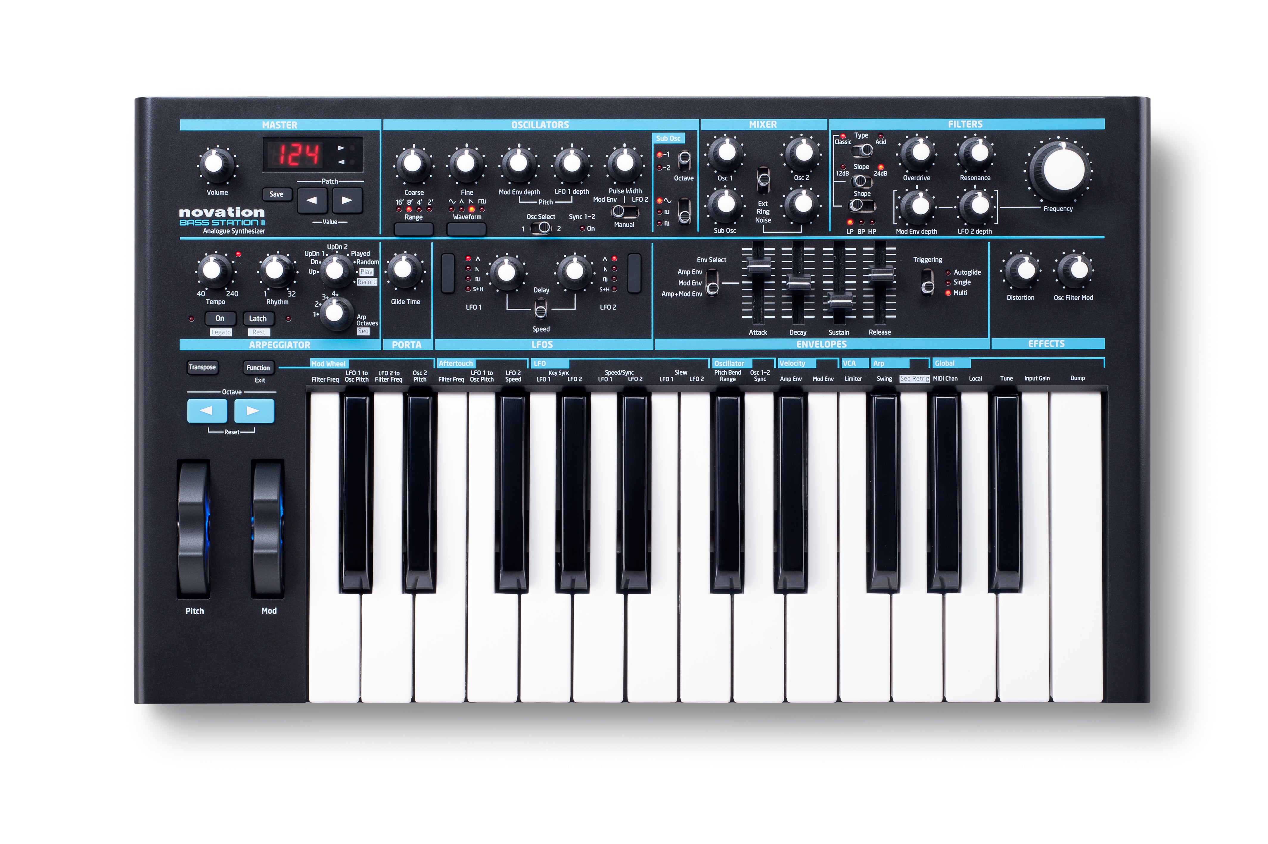 Novation Bass Station II – USB MIDI Controller