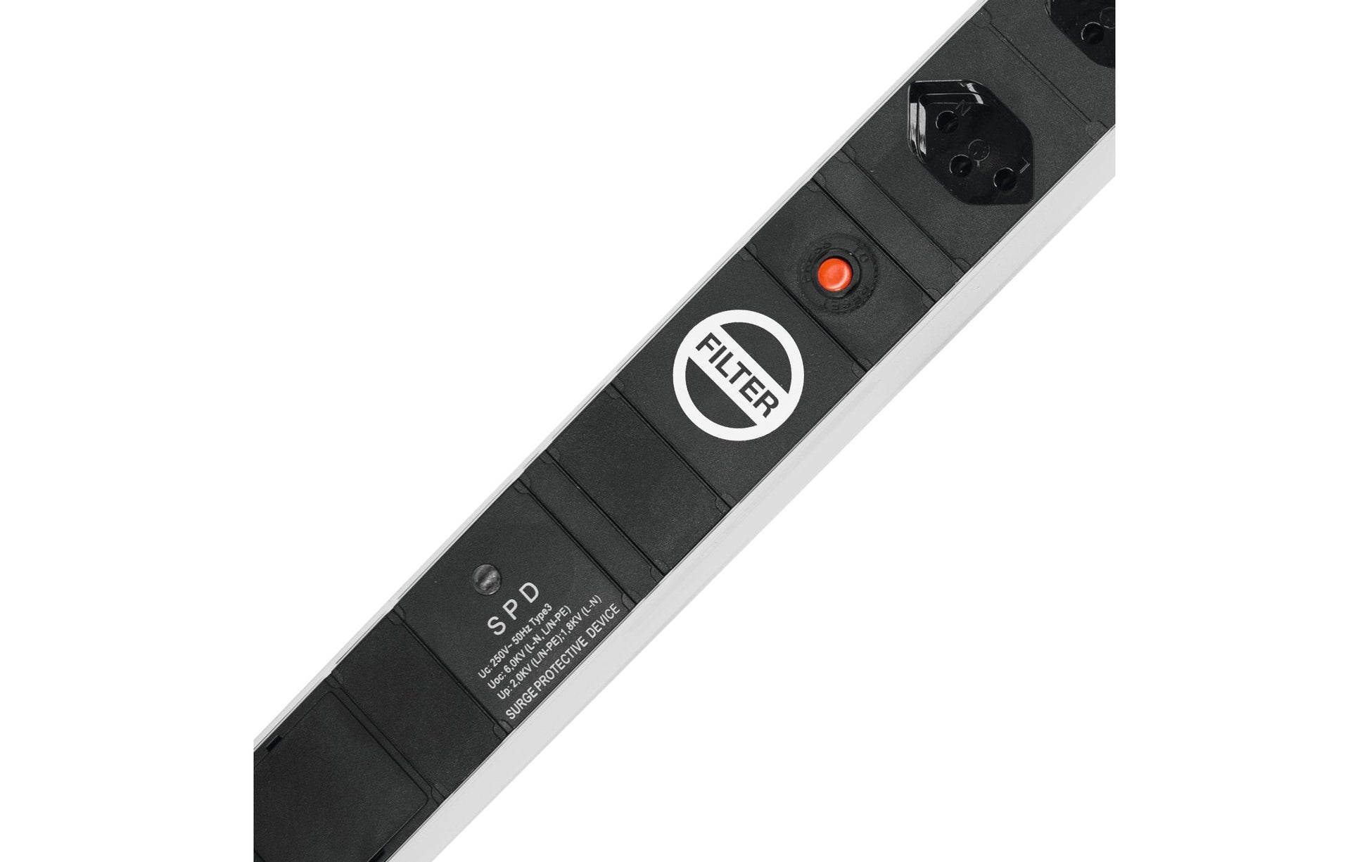 Steffen ALU Modular – Steckdosenleiste, 5× T13, ohne Schalter, 3 m, Stecker T12, IP20, Überspannungsschutz