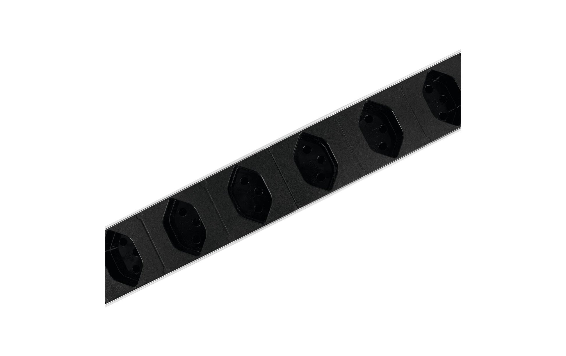 Steffen ALUMODULAR – Steckdosenleiste, 6× T13, mit externem Schalter, 3 m, Stecker T12, IP20