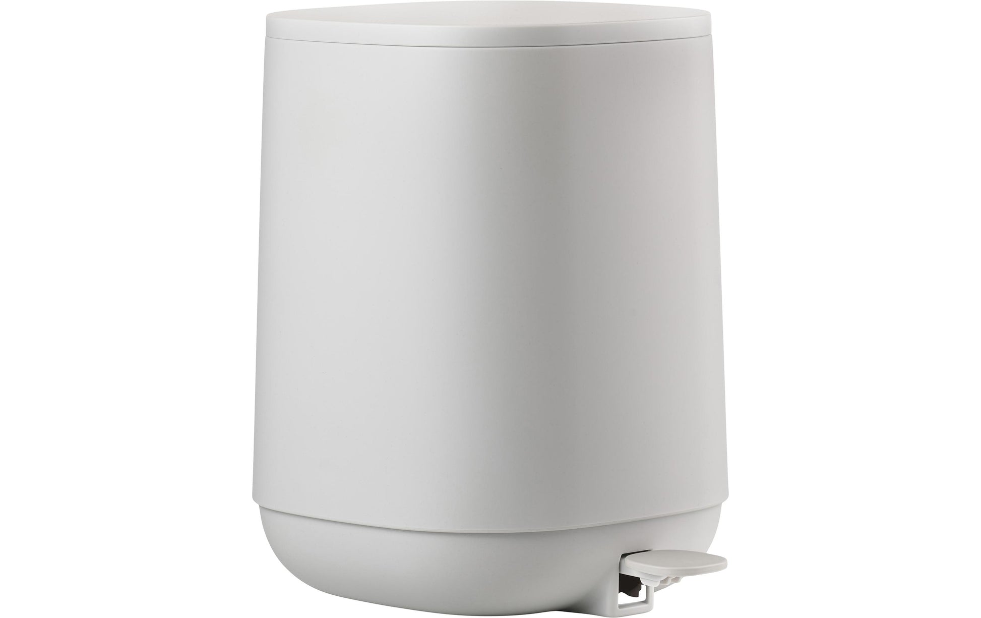 Zone Denmark Tisch-Abfallbehälter Time – 3 l – Kunststoff, Hellgrau – Ø 208 × H 275 mm