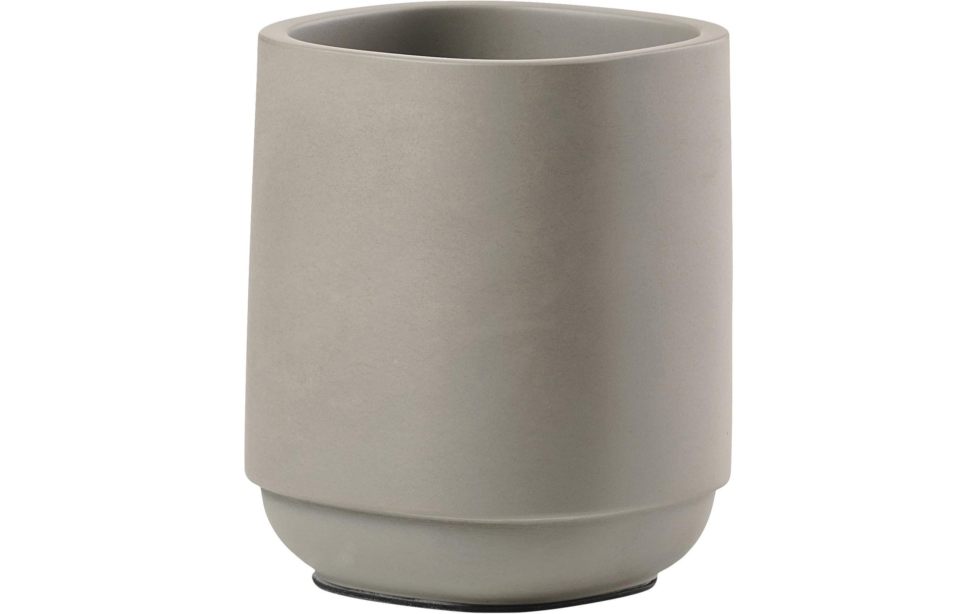 Zone Denmark Zahnputzbecher Time – ABS, 8×8×9,8 cm, Betonfarbe