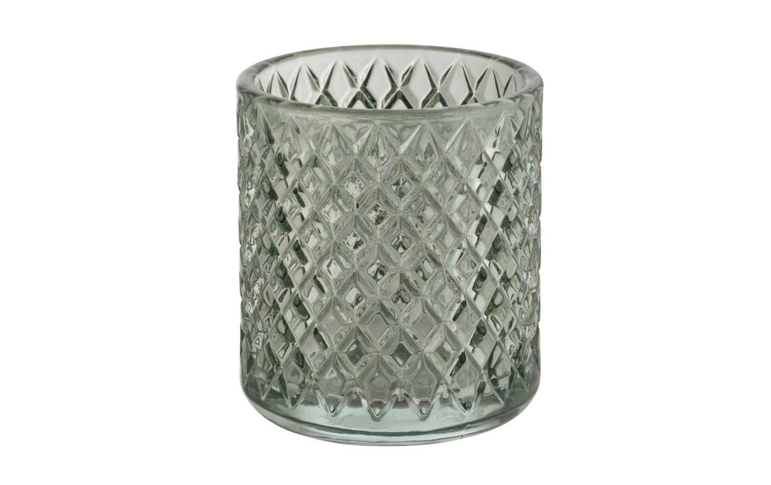 WENKO Zahnbürstenhalter Atessa – 7,5×7,5×10 cm, Glas, Mint