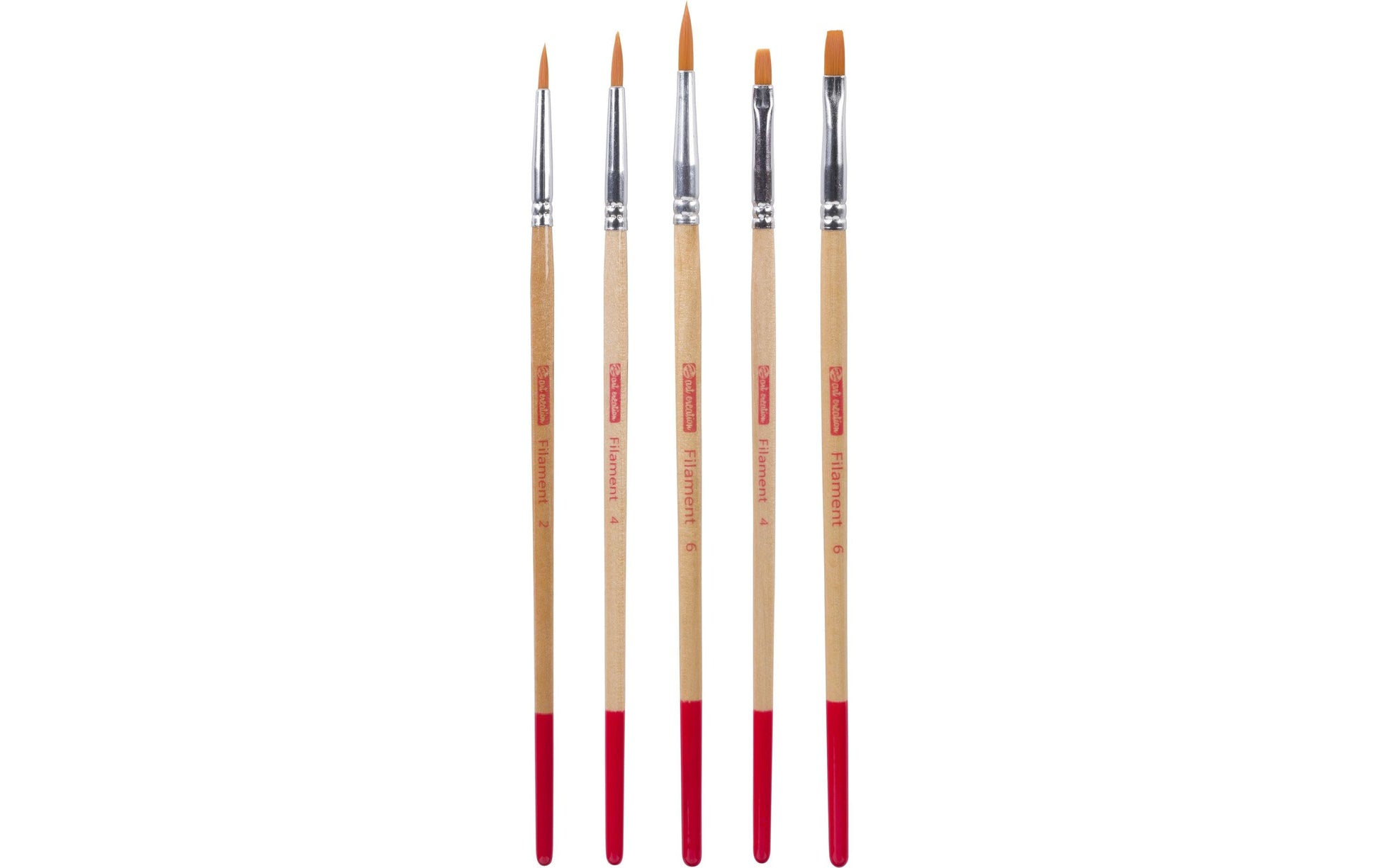 Talens Pinsel-Set – sortiert, Polyester, Grössen 2/4/6, 5er-Set, für Acrylfarben