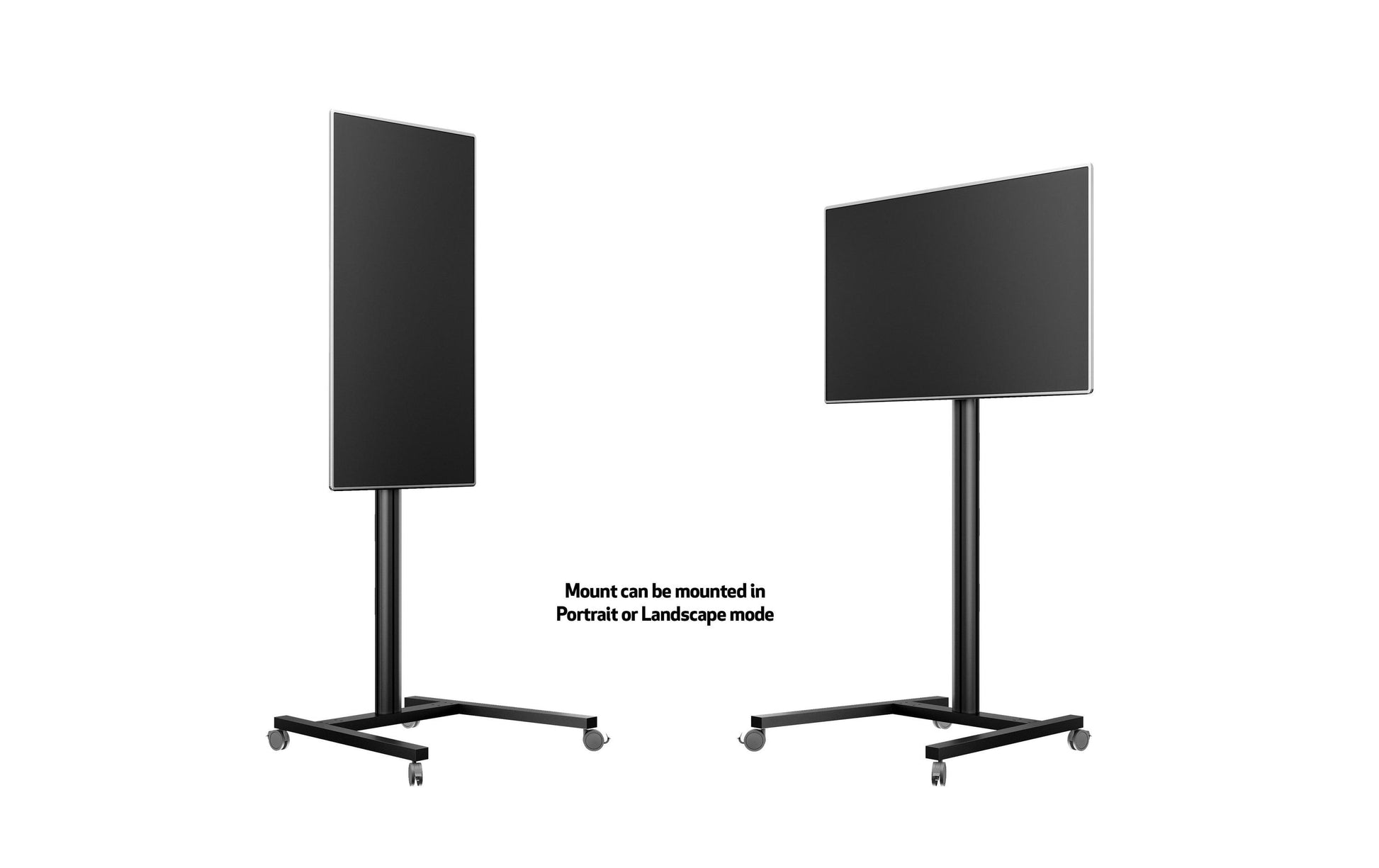 Multibrackets 180 S – Displayständer, fix, höhenverstellbar, für 44", VESA 75×75, bis 50 kg, schwarz