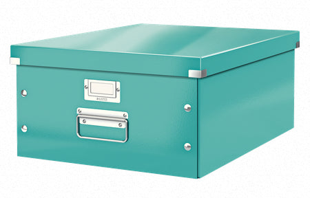 Leitz Click&Store Aufbewahrungsbox 30 l – für A3, mit Deckel, türkis, Karton