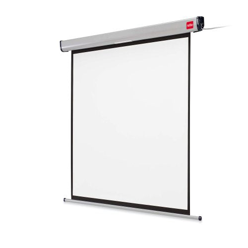 Nobo Rollo-Leinwand – 16:10, 150 × 104 cm, weiss