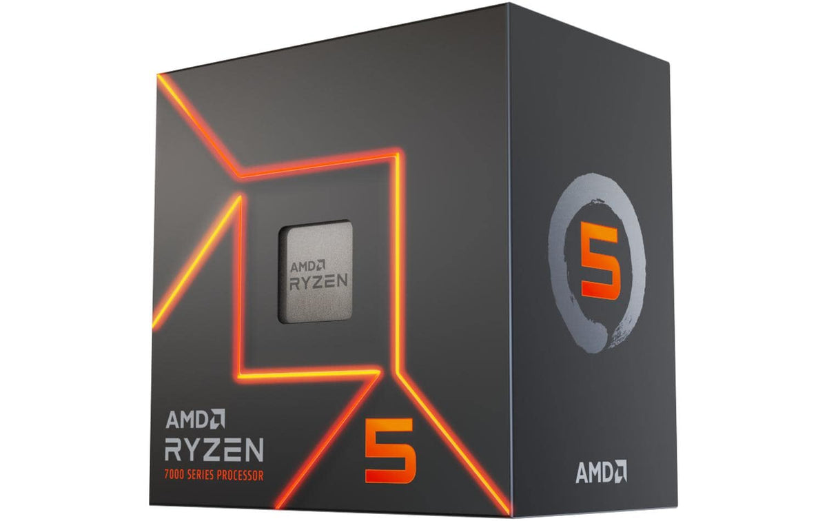 AMD Ryzen 5 7600 – Sockel AM5, 6 Kerne/12 Threads, Box mit Kühler