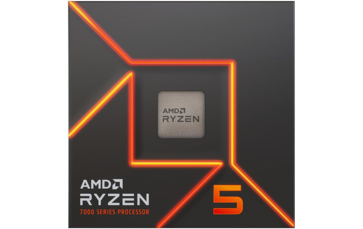 AMD Ryzen 5 7600 – Sockel AM5, 6 Kerne/12 Threads, Box mit Kühler