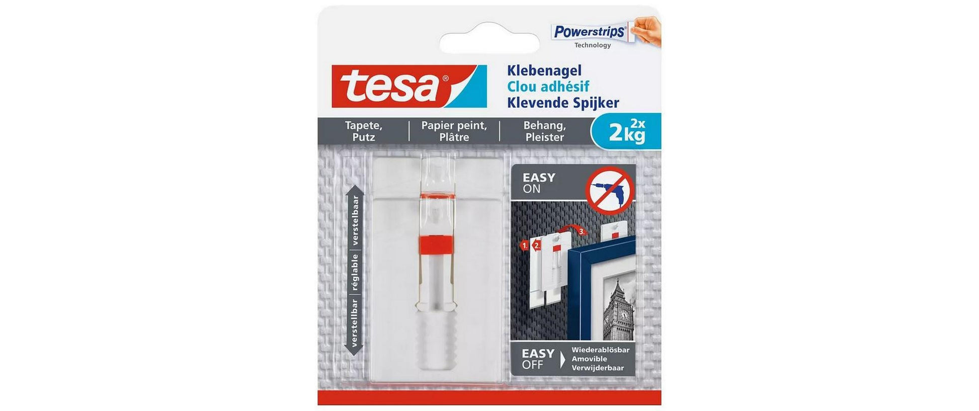 Tesa Haftpunkte – 6 Stk., weiss
