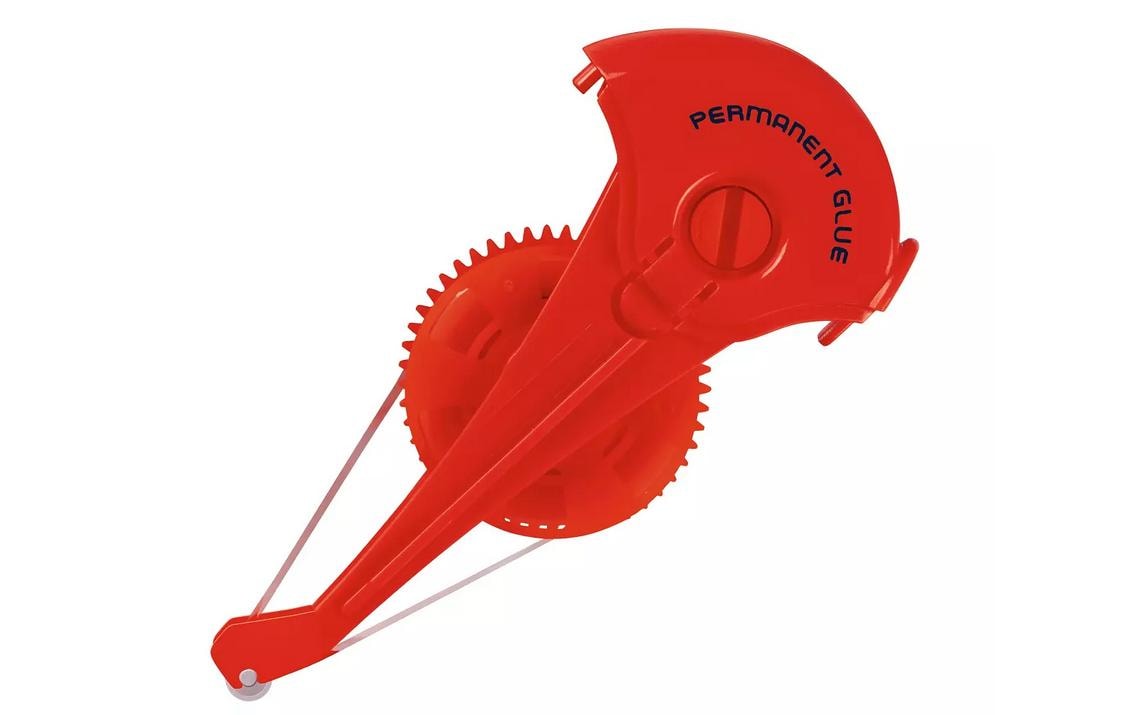Tesa Kleberoller-Nachfüllkassette – 8,4 mm × 14 m, 5 Stk., rot
