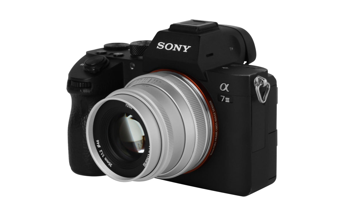 7Artisans A801S-II Objektiv E-Mount – 35 mm f/1.2 – Manuell – Silber
