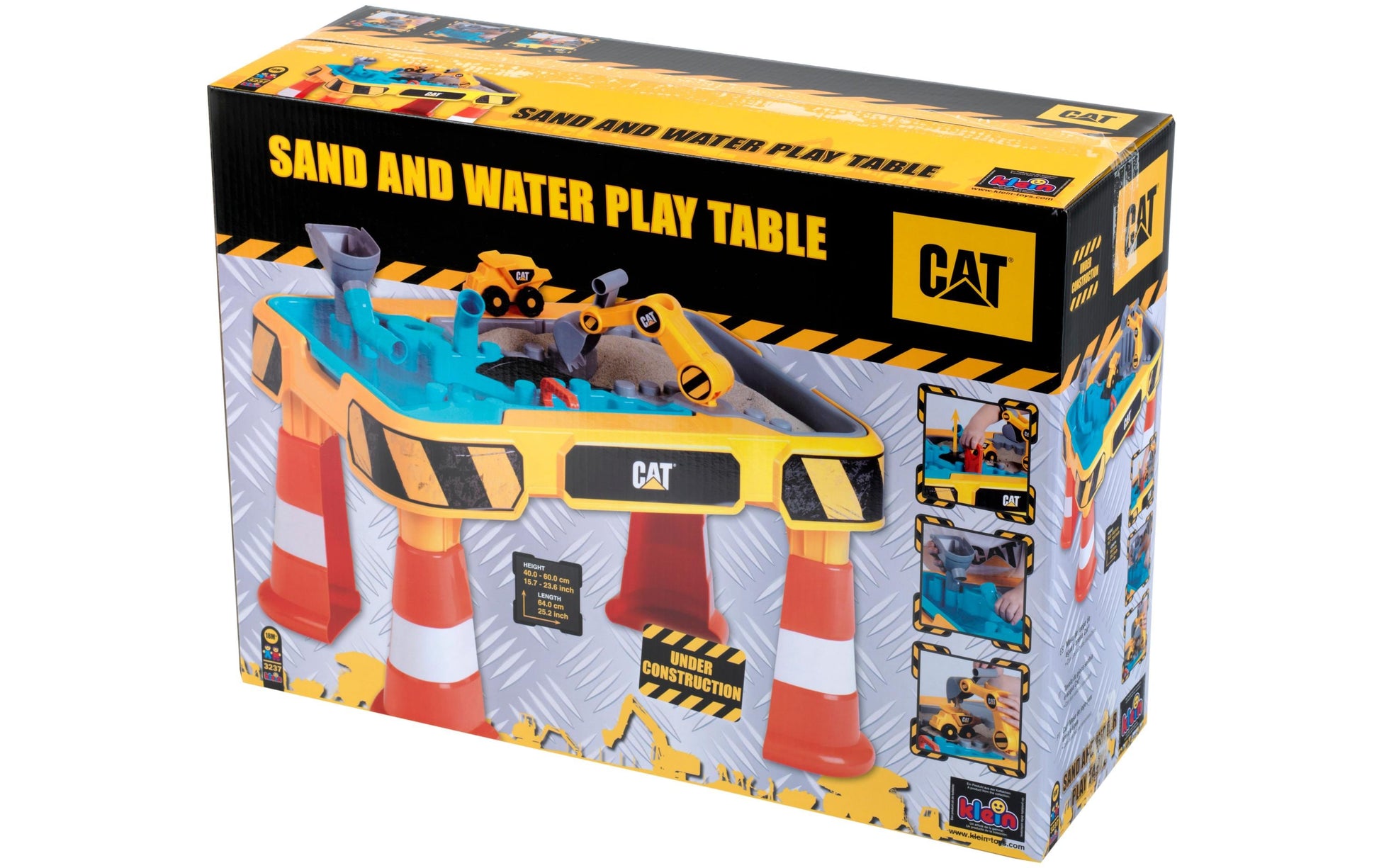 Theo Klein Sand- und Wasser-Spieltisch – Caterpillar – 40 × 48 × 64 cm – ab 1,5 J. – Kunststoff, mehrfarbig